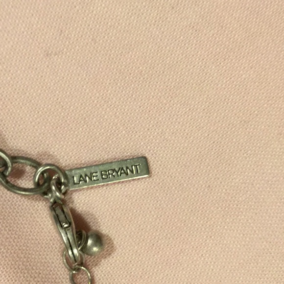 LANE BRYANT, 21” Silvertone Necklace,With Charms - Picture 3 of 7